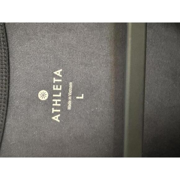 Athleta black and gray print racerback tank top size Large - Picture 4 of 5